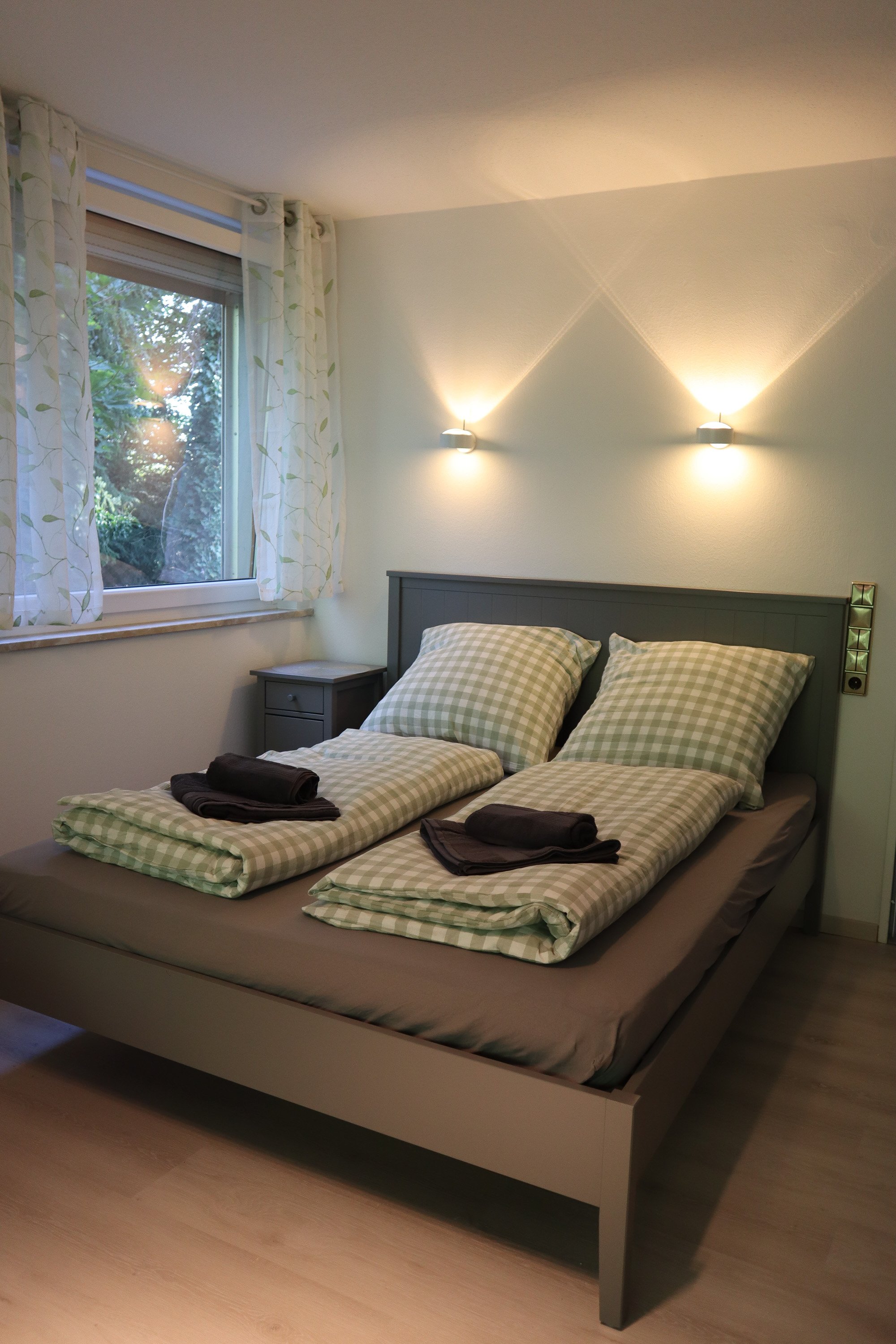 Schlafzimmer der Ferienwohnung Burgnest